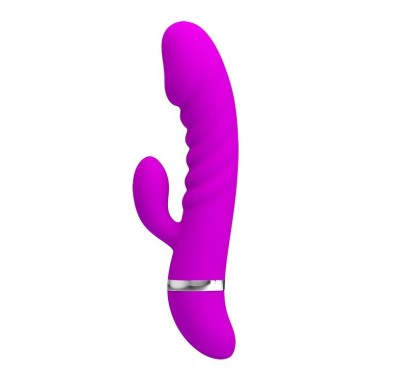 Sex wibrator ze stymulatorem łechtaczki 7tryb 18cm